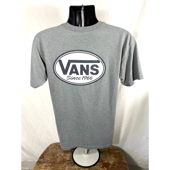 Vans Since 1966 Logo T-Shirt Gray Men’s Medium - Picture 2 of 7